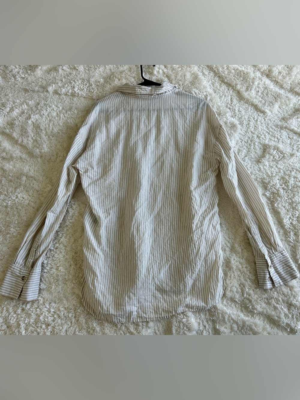 Onia - Air Linen Boyfriend Top
Cream Striped Relaxed Button-Front Shirt - Picture 5 of 7